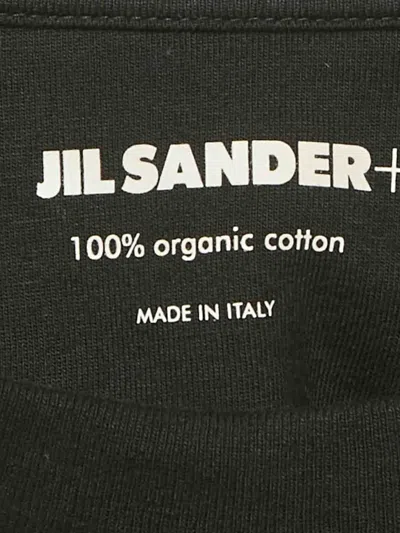 Pre-owned Jil Sander Logo Crew Neck T-shirt In Black
