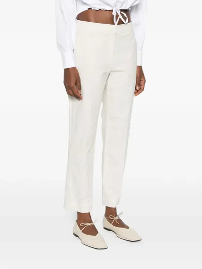 Brunello Cucinelli Casual Pants With Belt Loops In Neutral