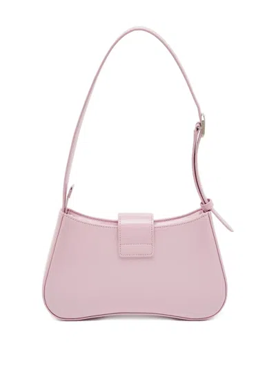 Pre-owned Giorgio Armani Patent-leather Shoulder Bag In Pink