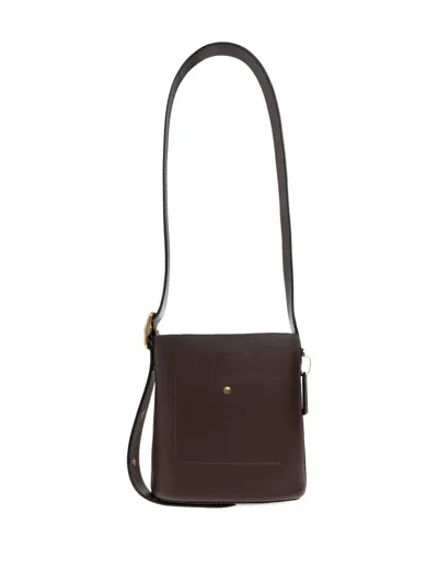 Coach Bleecker Strap Calf Leather Tote Bag In Brown