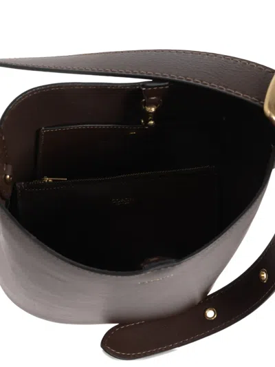 Coach Bleecker Strap Calf Leather Tote Bag In Brown