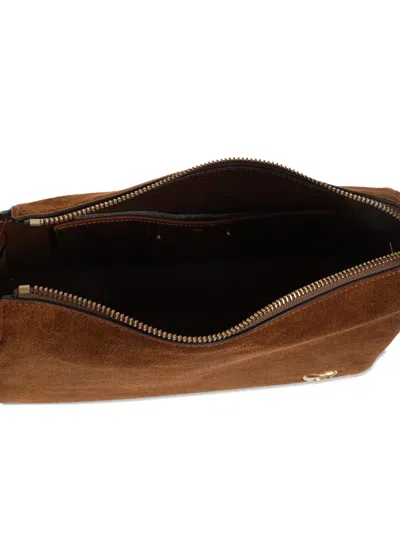 Coach Lola Initial Logo Zip Tote Bag In Brown