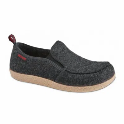 Giesswein Unisex Innsbruck Slip On Loafer In Charcoal In Black