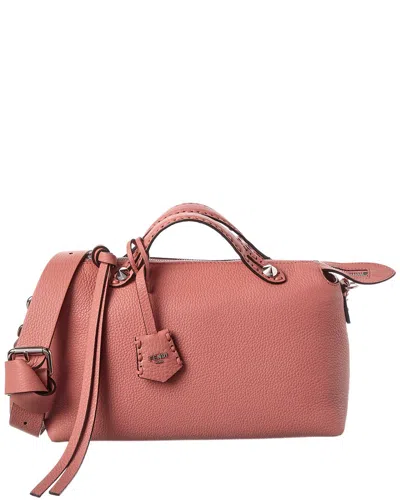 Fendi By The Way Selleria Medium Leather Shoulder Bag In Pink