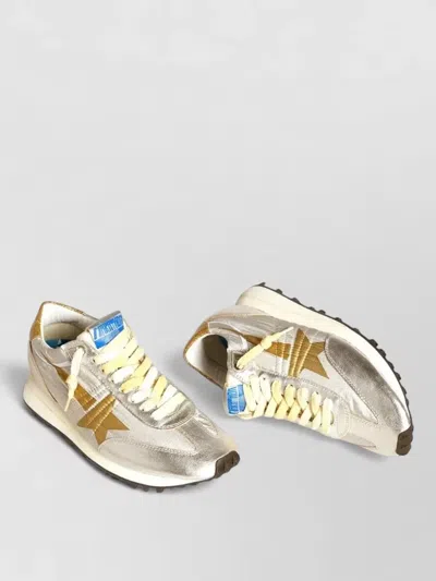 Golden Goose Marathon Running Sneakers Laminated Nylon Star In Multi