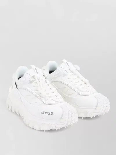 Moncler Trailgrip Low Top Sneakers Chunky Sole In White