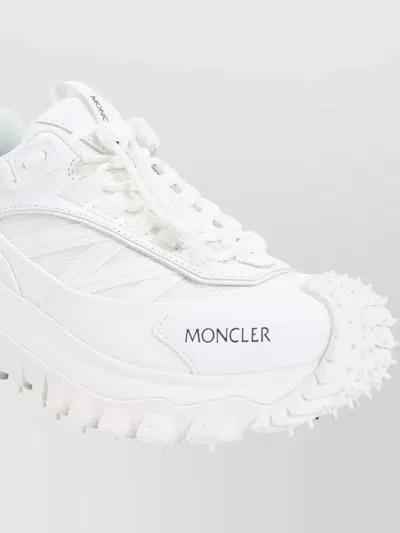 Moncler Trailgrip Low Top Sneakers Chunky Sole In White