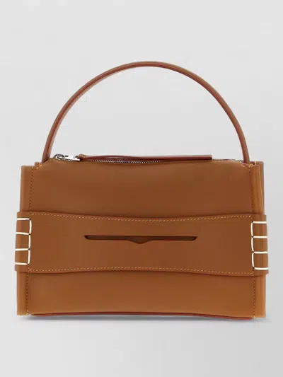 Jw Anderson Small Loafer Crossbody Bag Adjustable Strap In Brown