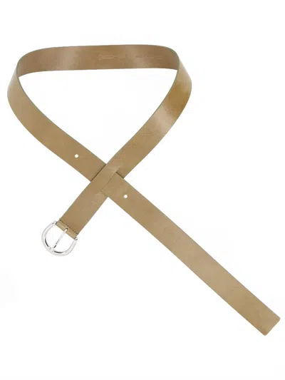 Paloma Wool D-ring Leather Belt In Brown