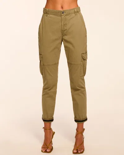 Ramy Brook Isabelle Canvas Ankle Length Pant In Green