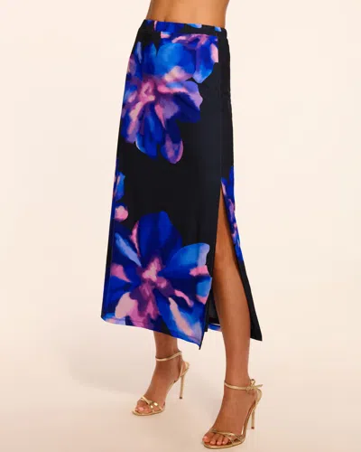 Ramy Brook Kate Jersey Midi Skirt In Blue