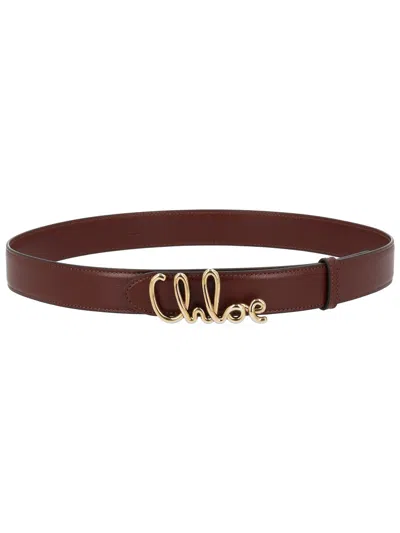 Chloé Belts Crafty Brown In Brown