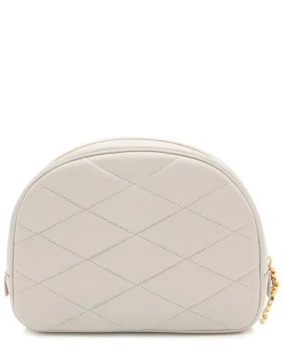 Saint Laurent White Lambskin Lolita Cosmetic Pouch (authentic Pre-loved)