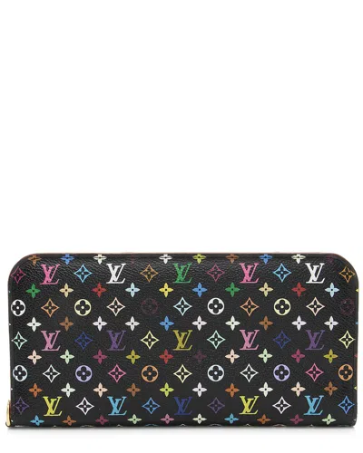 Pre-owned Louis Vuitton Black, Multi, Pink Coated Canvas & Leather Insolite Wallet (authentic Pre-loved)