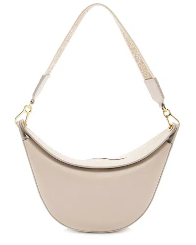 Loewe Beige Nylon & Satin Calfskin Luna Small Bag (authentic Pre-loved)