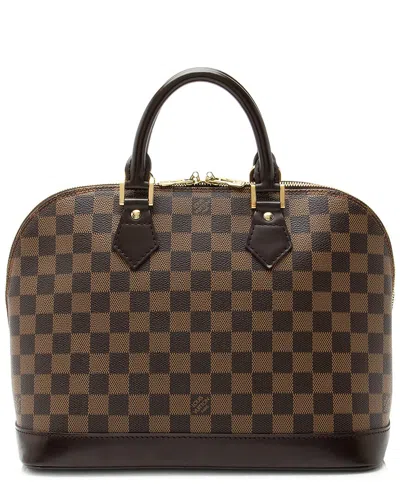 Pre-owned Louis Vuitton Brown Damier Ebene Coated Canvas Alma Pm (authentic Pre-loved)