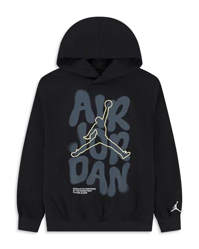 Jordan Boys 8-18 Spray Graphic Pull On Hoodie In Black