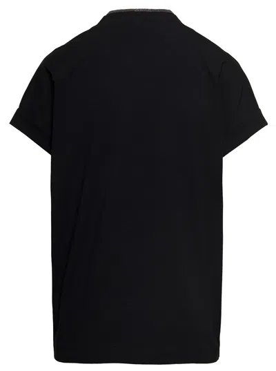 Brunello Cucinelli Short Sleeves Tshirt In Black