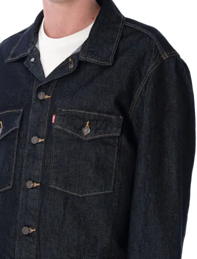 Levi's Blue Denim Trucker Jacket In Blue