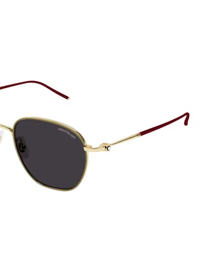 Montblanc Mb0160s Sunglasses In Gray