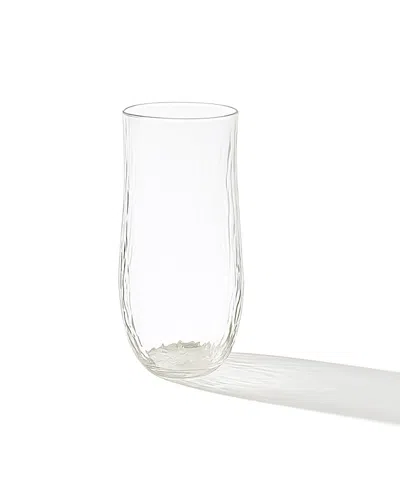 The Collective Home Pebbled Tall Vase In Transparent