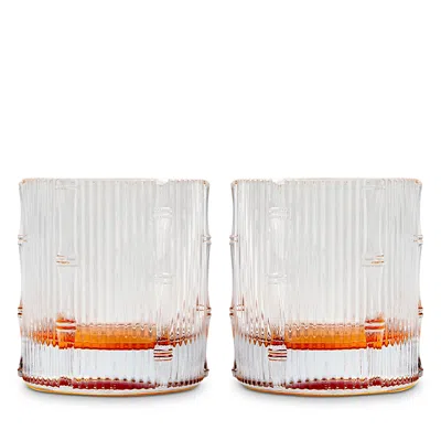 La Doublej Bamboo Highball Set Of 2 In Transparent