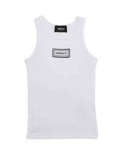 Versace Unisex Ribbed Logo Tank Top - Little Kid, Big Kid In Multi