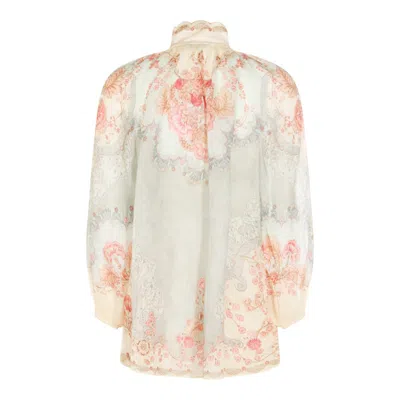 Zimmermann Shirts Wallpaper Floral Mint In Multi