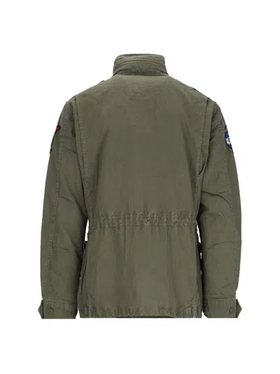 Polo Ralph Lauren The Iconic Military Jacket With Logo In Green