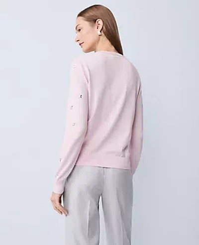 Ann Taylor Petite Crystal Embellished Ann Cardigan