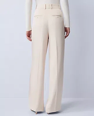 Ann Taylor The Petite Straight Trouser In White