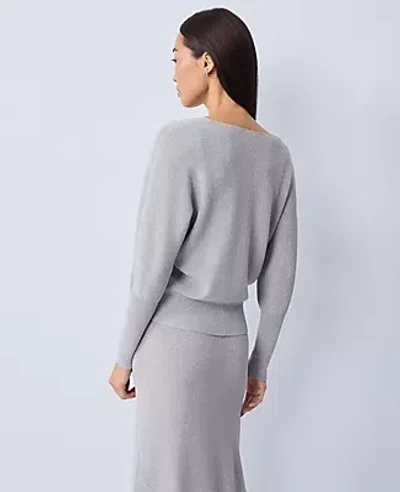 Ann Taylor Petite Metallic Ribbed Sweater