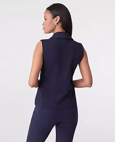 Ann Taylor Shawl Collar Top In Black