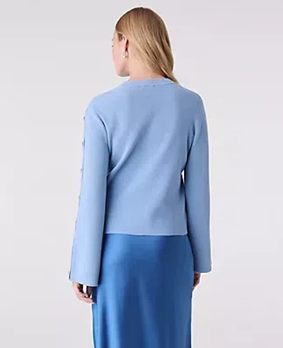 Ann Taylor Button Ribbed  Sweater