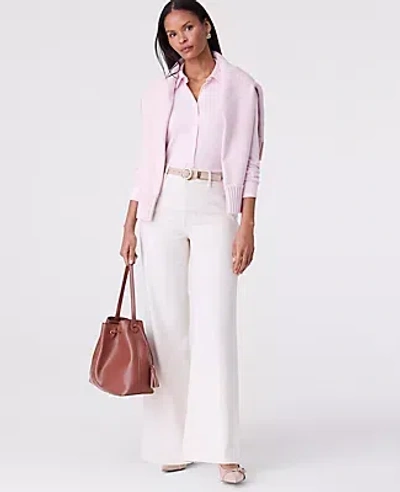 Ann Taylor Button Down Shirt In Pink
