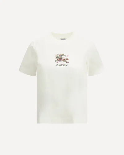 Burberry Women Printed T-shirt In White