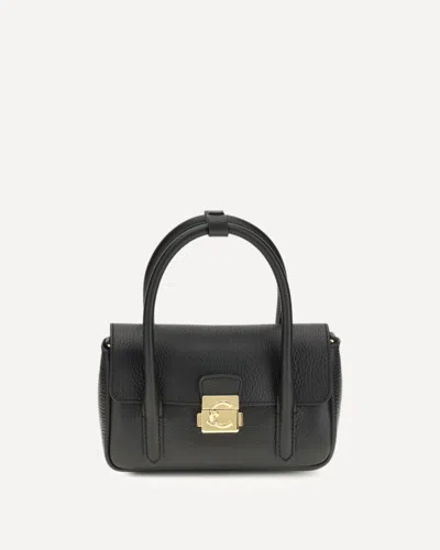 Coccinelle Mini Top-handle Tote Bag In Black