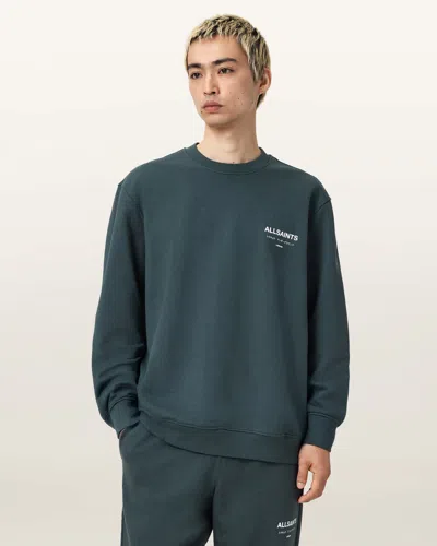 Allsaints Cotton Underground Relaxed Fit Crew Neck Sweatshirt