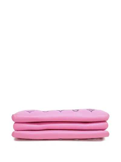 Pre-owned Louis Vuitton Pm Monogram-pattern Leather Shoulder Bag In Pink