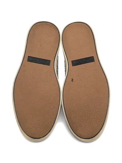 Pre-owned Bottega Veneta Intrecciato Sneakers In Silver