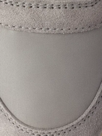 Prada Downtown Bold Suede Platform Sneakers In Multi