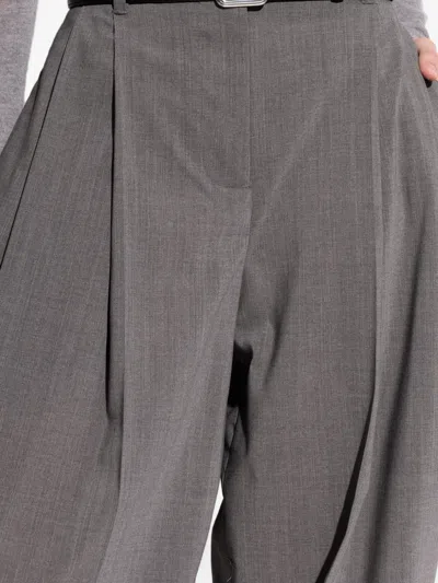 Lie Studio Georgia Slim Silver Buckle Calf Leather Belt In Black