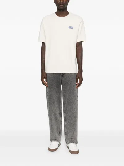 American Vintage Logo-detail T-shirt In Neutral