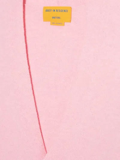 Guest In Residence V-neck Buttoned Cardigan In Pink