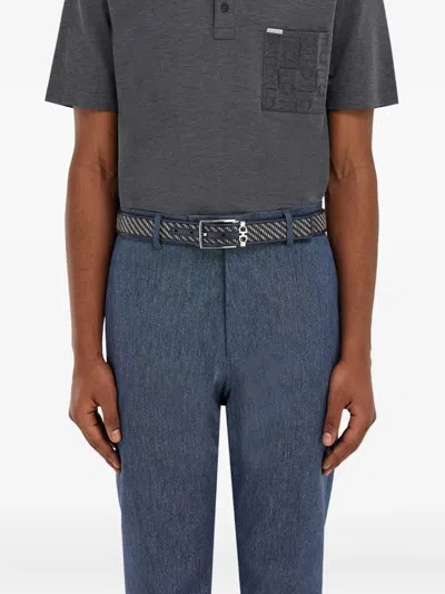 Ferragamo Adjustable Belt In Black