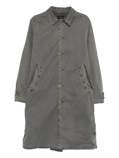 BUTTONED SINGLE-BREASTED COAT