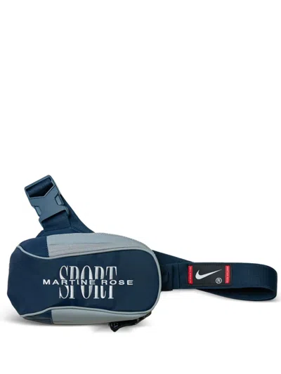 Nike X Martine Rose Zip Shoulder Bag In Blue