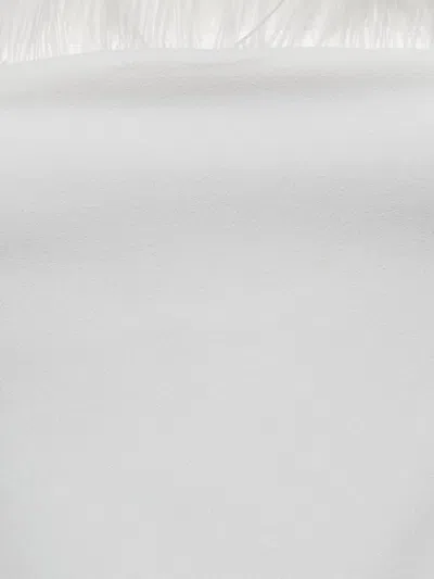 Pre-owned Elliatt Feather-detail Midi Dress In White