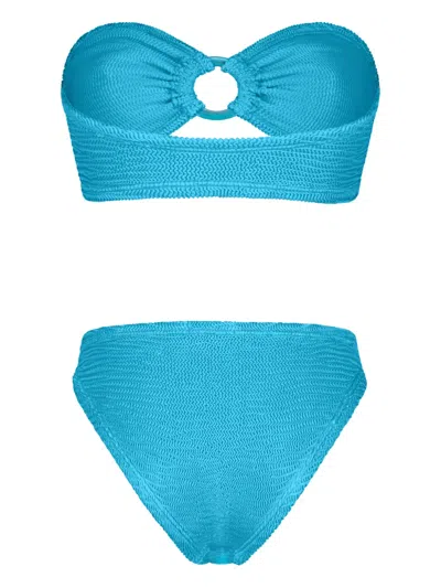 Paramidonna Chloe Ring Two Piece Swimsuit In Blue