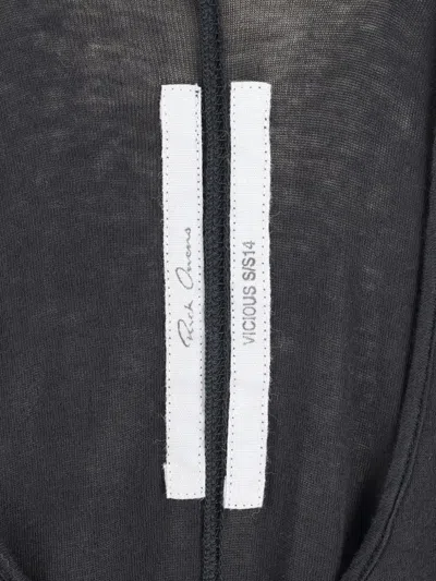 Pre-owned Rick Owens Vintage Forever Racerback Tank Top In Black